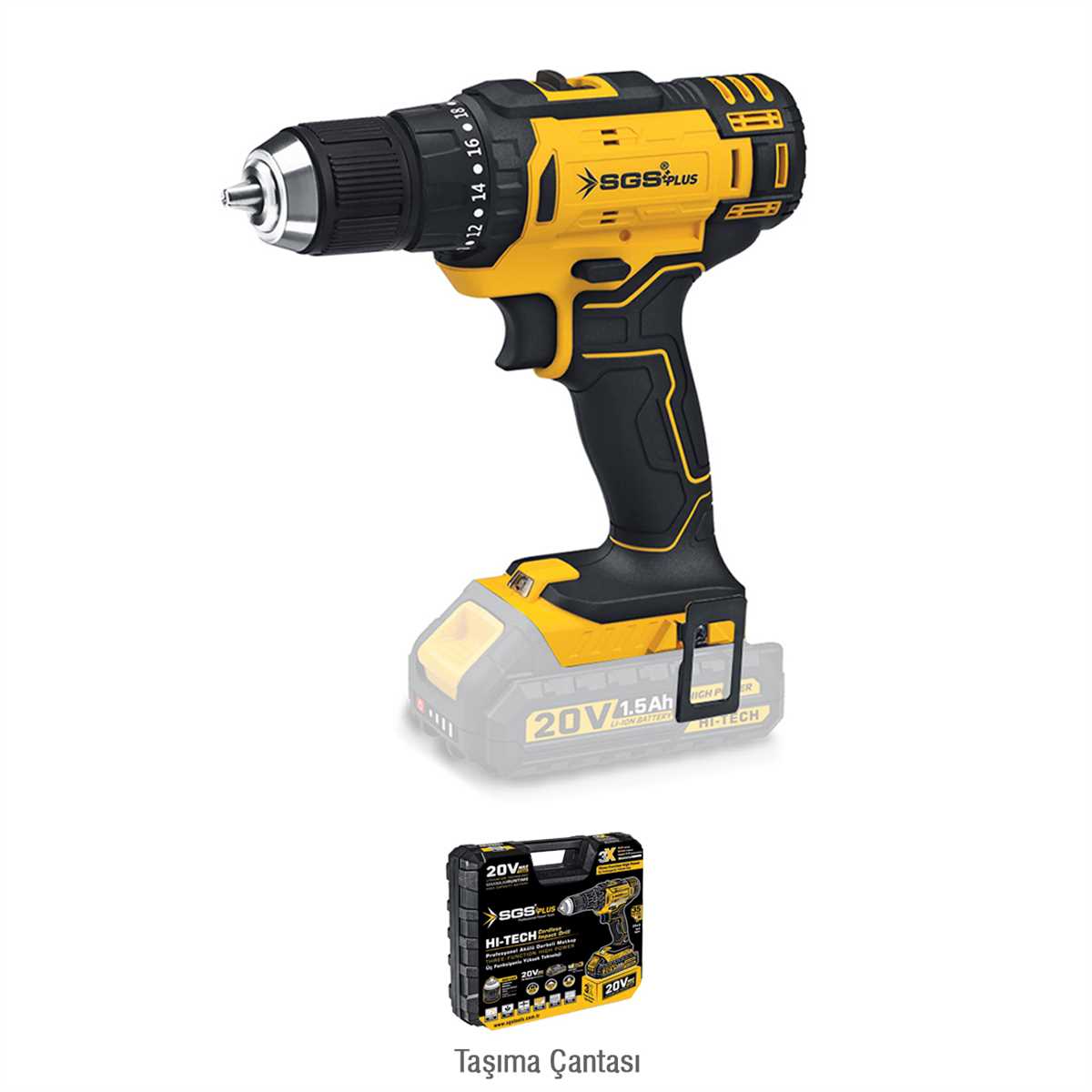 AKÜLÜ VİDALAMA 20 VOLT (1.5Ah) (SOLO MAKİNA)